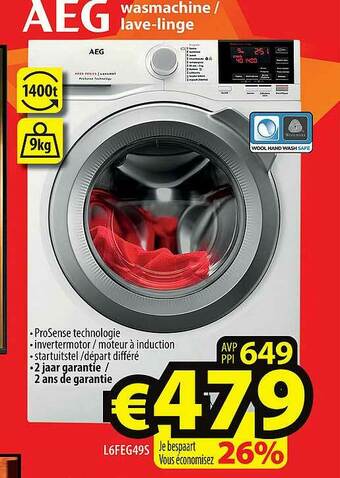 ElectroStock Aeg Wasmachine Lave-linge aanbieding