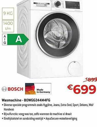 Exellent Bosch Wasmachine aanbieding
