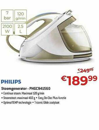 Exellent Philips Stoomgenerator aanbieding