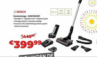 Exellent Bosch Steelstofzuiger aanbieding
