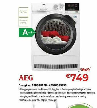 Exellent Aeg Droogkast aanbieding