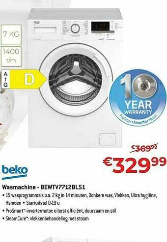 Exellent Beko Wasmachine aanbieding