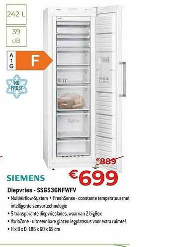 Exellent Siemens Diepvries aanbieding