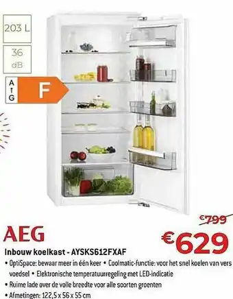 Exellent Aeg Inbouw Koelkast aanbieding