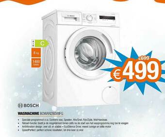 Expert Bosch Wasmachine Bowan280v8fg aanbieding