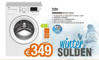 Beko Wasmachine Bewtv8712blw1