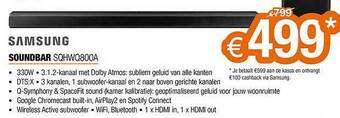 Expert Samsung Soundbar Sqhwq800a aanbieding