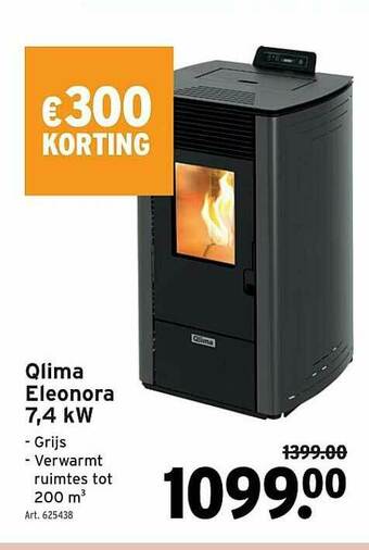 GAMMA Qlima Eleonora 7.4 Kw aanbieding