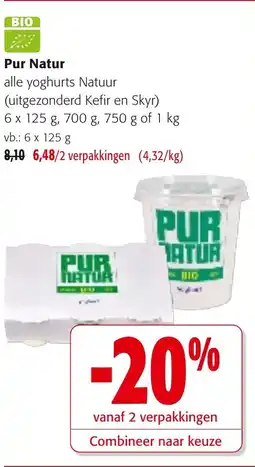 Colruyt Pur Natur aanbieding