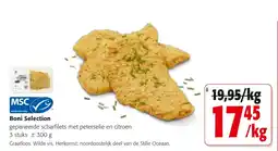 Colruyt Boni Selection gepaneerde scharfilets met peterselie en citroen aanbieding