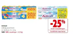 Colruyt Actimel multifruits aanbieding