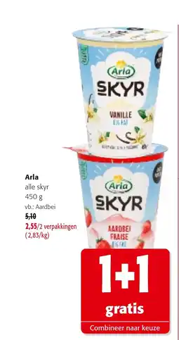 Colruyt Arla aardbei aanbieding