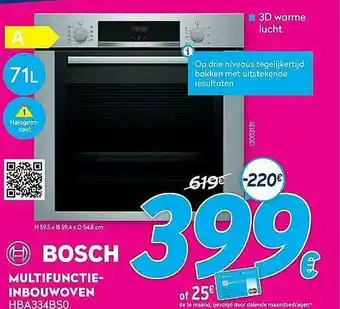 Krëfel Bosch Multifunctie-inbouwoven aanbieding