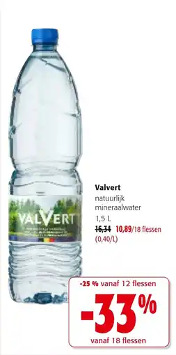 Colruyt Valvert natuurlijk mineraalwater aanbieding