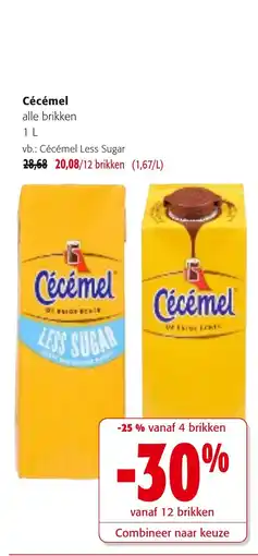 Colruyt Cécémel less sugar aanbieding