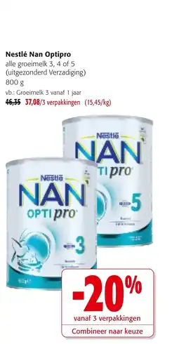 Colruyt Nestlé Nan Optipro aanbieding