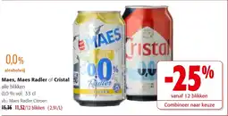 Colruyt Maes maes radler of cristal aanbieding