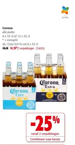 Colruyt Corona cero 0,0 % aanbieding