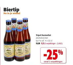 Colruyt Tripel Karmeliet alcoholvrij bier aanbieding