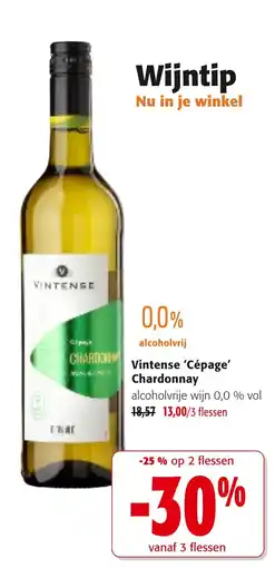 Colruyt Vintense Cépage Chardonnay aanbieding