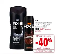 Colruyt Axe deo bodyspray dark temptation aanbieding