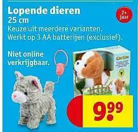 Kruidvat Lopende Dieren aanbieding