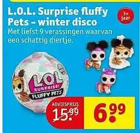 Kruidvat Lol Surprise Fluffy Pets Winter Disco aanbieding