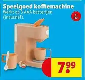 Kruidvat Speelgoed Koffiemachine aanbieding