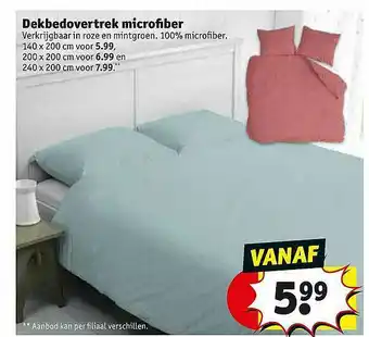 Kruidvat Dekbedovertrek Microfiber aanbieding