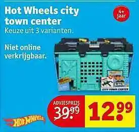 Kruidvat Hot Wheels City Town Center aanbieding