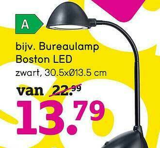 Leen Bakker Bureaulamp Boston Led aanbieding