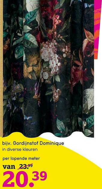 Leen Bakker Gordijnstof Dominique aanbieding