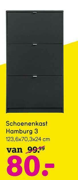 Leen Bakker Schoenenkast Hamburg 3 aanbieding