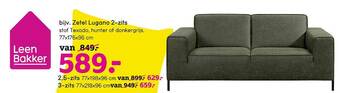 Leen Bakker Zetel Lugano 2 Zits aanbieding
