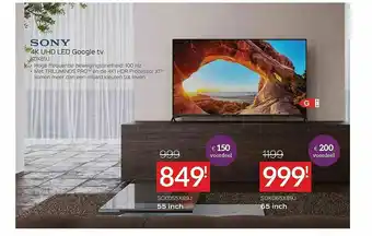 Selexion Sony 4k Uhd Led Google Tv aanbieding