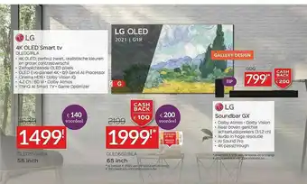 Selexion Lg 4k Oled Smart Tv Lg Soundbar Gx aanbieding