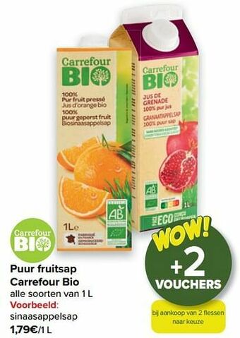 Carrefour Market Sinaasappelsap aanbieding