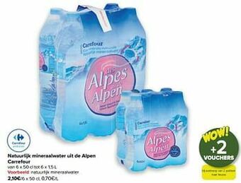 Carrefour Natuurlijk mineraalwater aanbieding