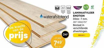 Brico Laminaatvloer Emotion aanbieding