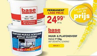 Brico Base Line Muur & Plafondverf aanbieding