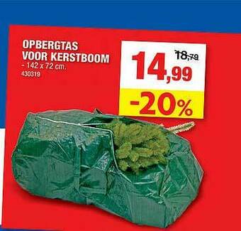 Hubo Opbergtas Voor Kerstboom aanbieding