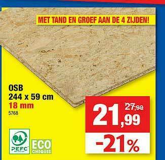 Hubo Osb aanbieding