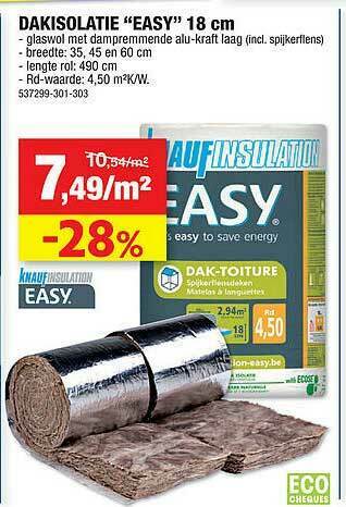 Hubo Dakisolatie Easy aanbieding