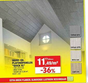 Hubo Wand En Plafondpanelen aanbieding