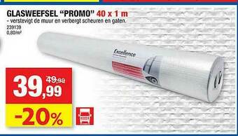 Hubo Glasweefsel Promo aanbieding