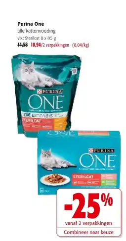 Colruyt Purina one sterilcat aanbieding