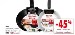 Colruyt Tefal Pan zwart aanbieding