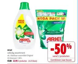 Colruyt Ariel vloeibaar wasmiddel original aanbieding