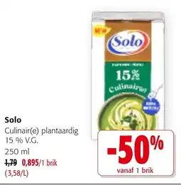 Colruyt Solo Culinaire plantaardig aanbieding