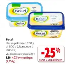 Colruyt Becel bakken & braden aanbieding